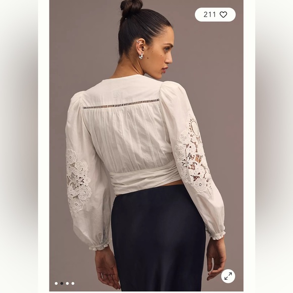 Farm Rio Long-Sleeve Lace Blouse Long-Sleeve
Lace Blouse Size XL. - Picture 5 of 17